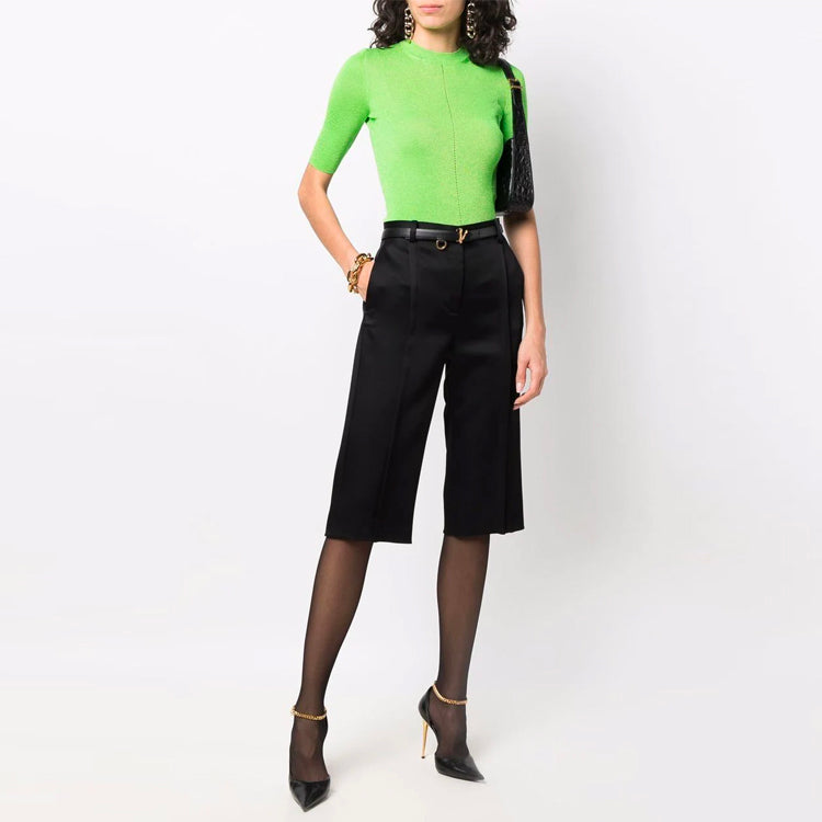 SAINT LAURENT Slim Fit Knitwear Women's Green