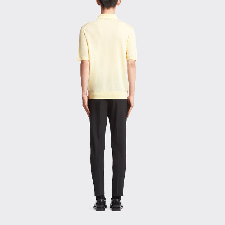 PRADA SS22 Polo Shirt Men's Vanilla