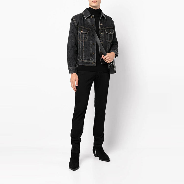 SAINT LAURENT SS22 Denim Jacket Men's Black
