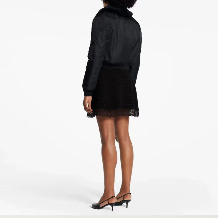 LOUIS VUITTON Jackets Coats Women's Black