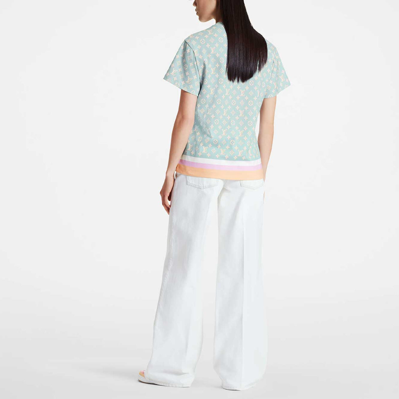 LOUIS VUITTON FW23 Regular T-Shirt Women's Mint Blue