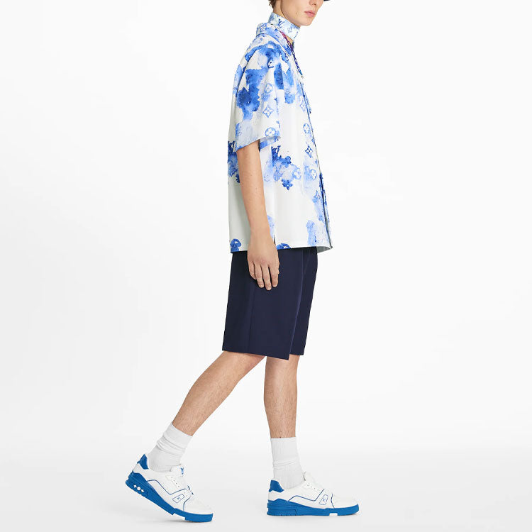 LOUIS VUITTON New Quarterly Products Of LV Shirts Men Blue