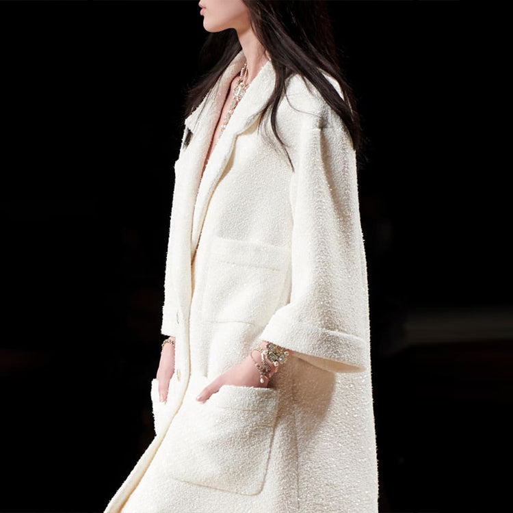 CHANEL Coats Women's Ivory