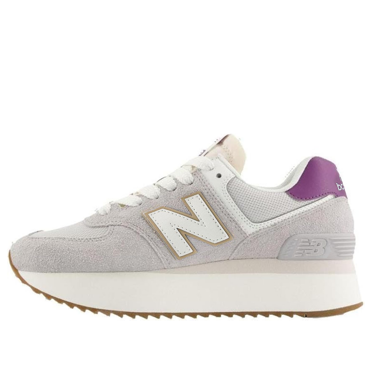 (WMNS) New Balance 574 'Grey Purple White' WL574ZCO