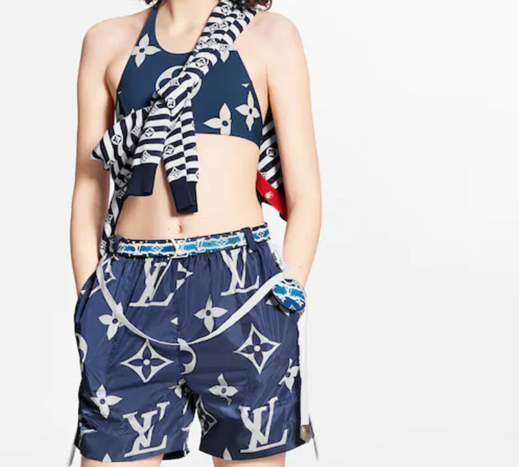 LOUIS VUITTON Casual Shorts Women's Blue