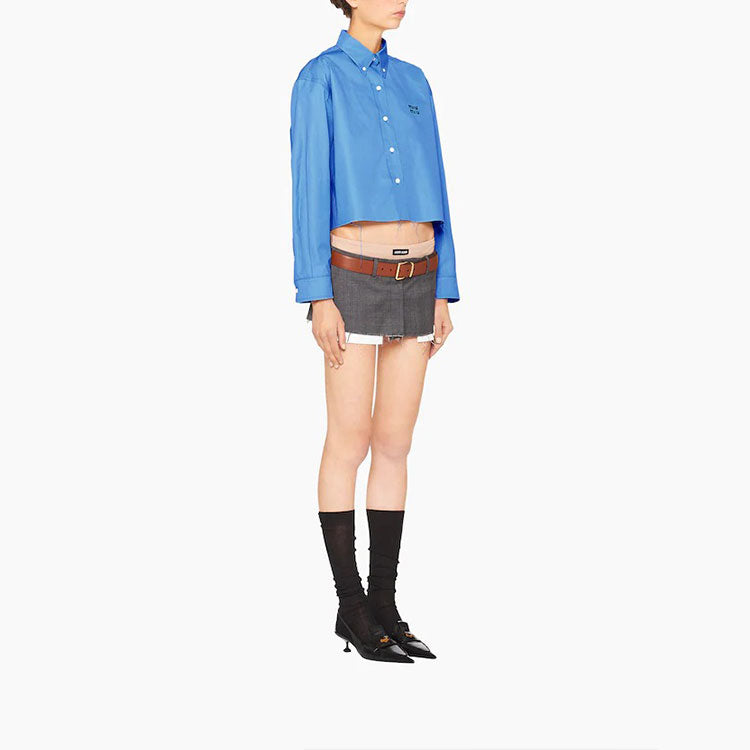 MIU MIU Shirts Women's Blue