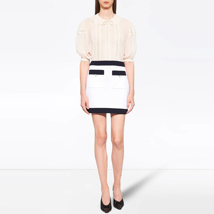 MIU MIU Casual Short Skirts Women's White