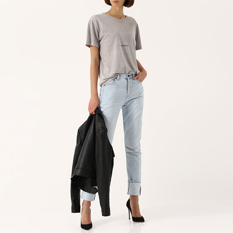 SAINT LAURENT T Shirt Women's Gray