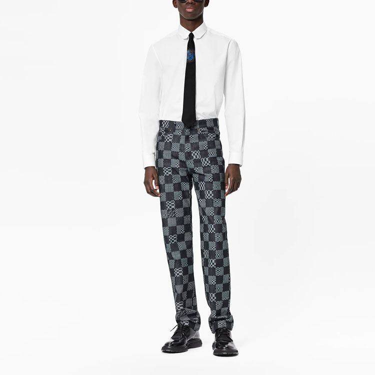 LOUIS VUITTON Distorted Damier Denim Pants