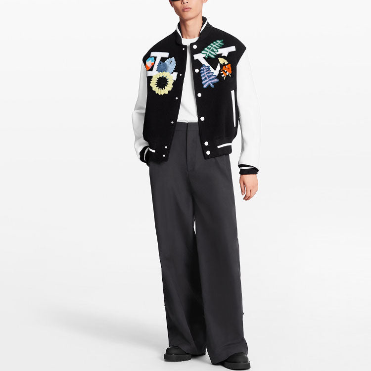 LOUIS VUITTON Baseball Jacket Men's Black
