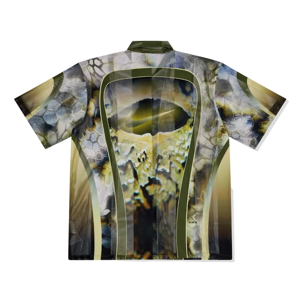 Nike x NOCTA Opal Button-Down Short Sleeve Shirt 'Pilgrim Oil Green' FV1939-378