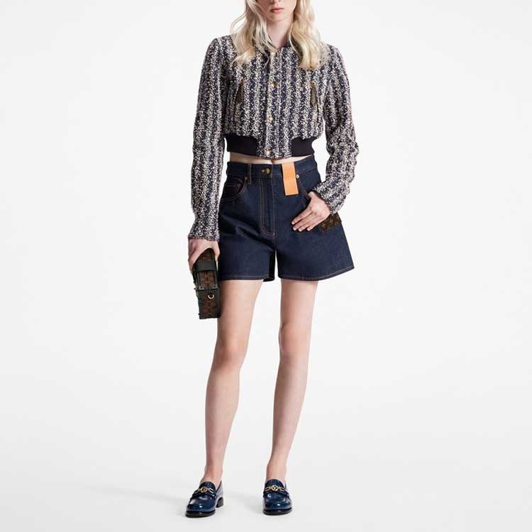 LOUIS VUITTON SS23 Denim Shorts Women's Blue