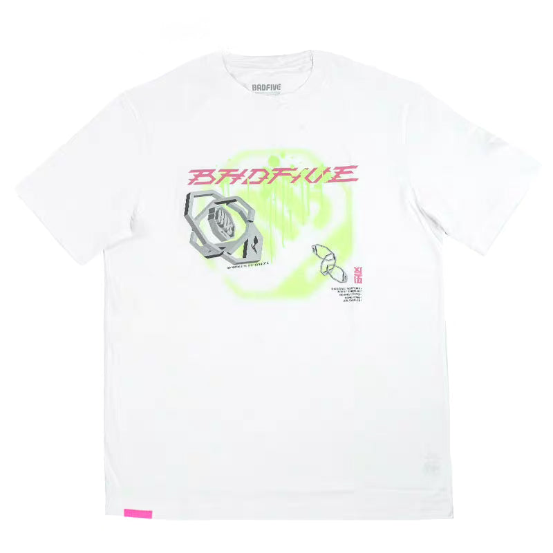 Li-Ning BadFive Graphic T-shirt 'White' AHSS663-1