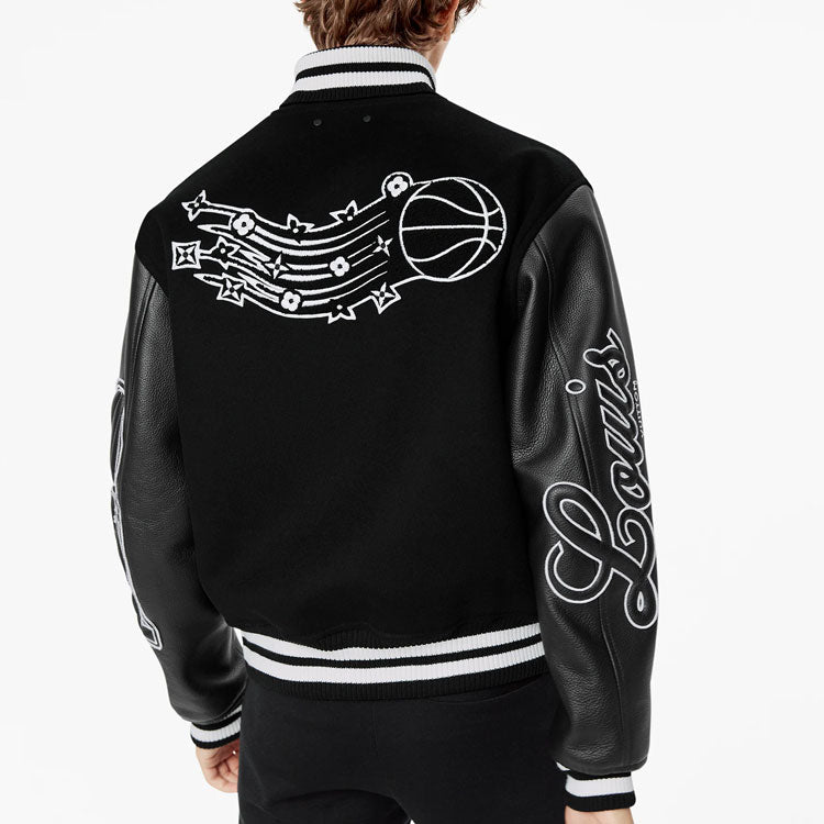 LOUIS VUITTON X Nba Leather Basketball Jacket