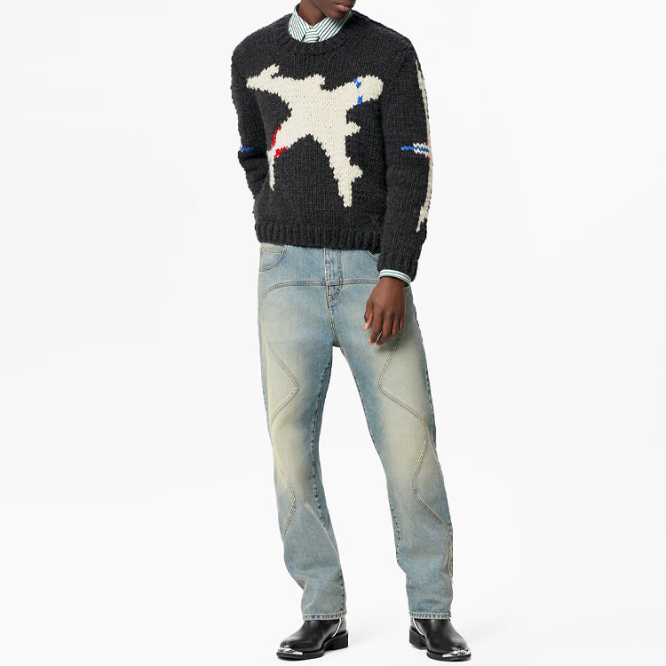 LOUIS VUITTON Lv Plane Chunky Crewneck
