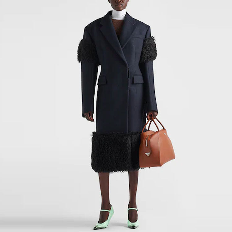 PRADA Coats Women's Dark Blue