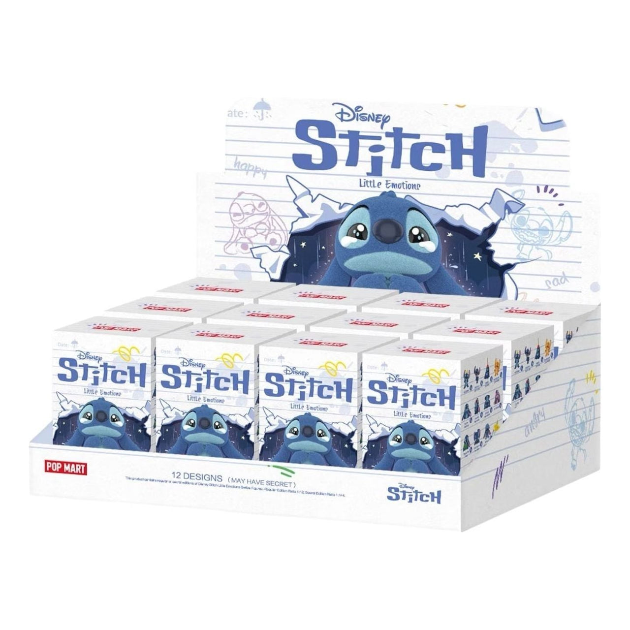 Pop Mart Disney Stitch Little Emotions Figure Sealed Case (12 Blind Boxes) PPMT-2504-0053