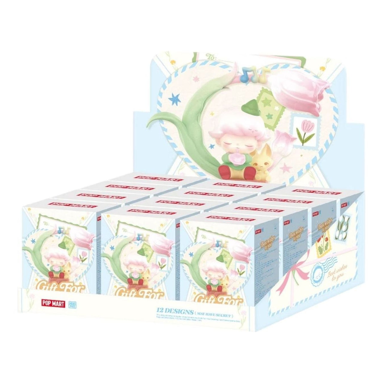 Pop Mart Gift For You Greeting Card Scene Sets Sealed Case (12 Blind Boxes) PPMT-2504-0054