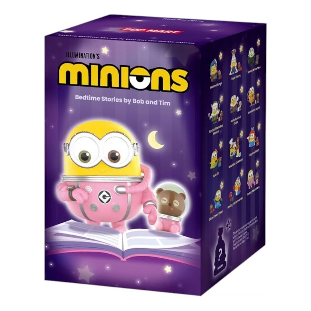Pop Mart Minions Bedtime Stories by Bob and Tim Figures Sealed Case (1 Blind Box) PPMT-2506-0027-1B