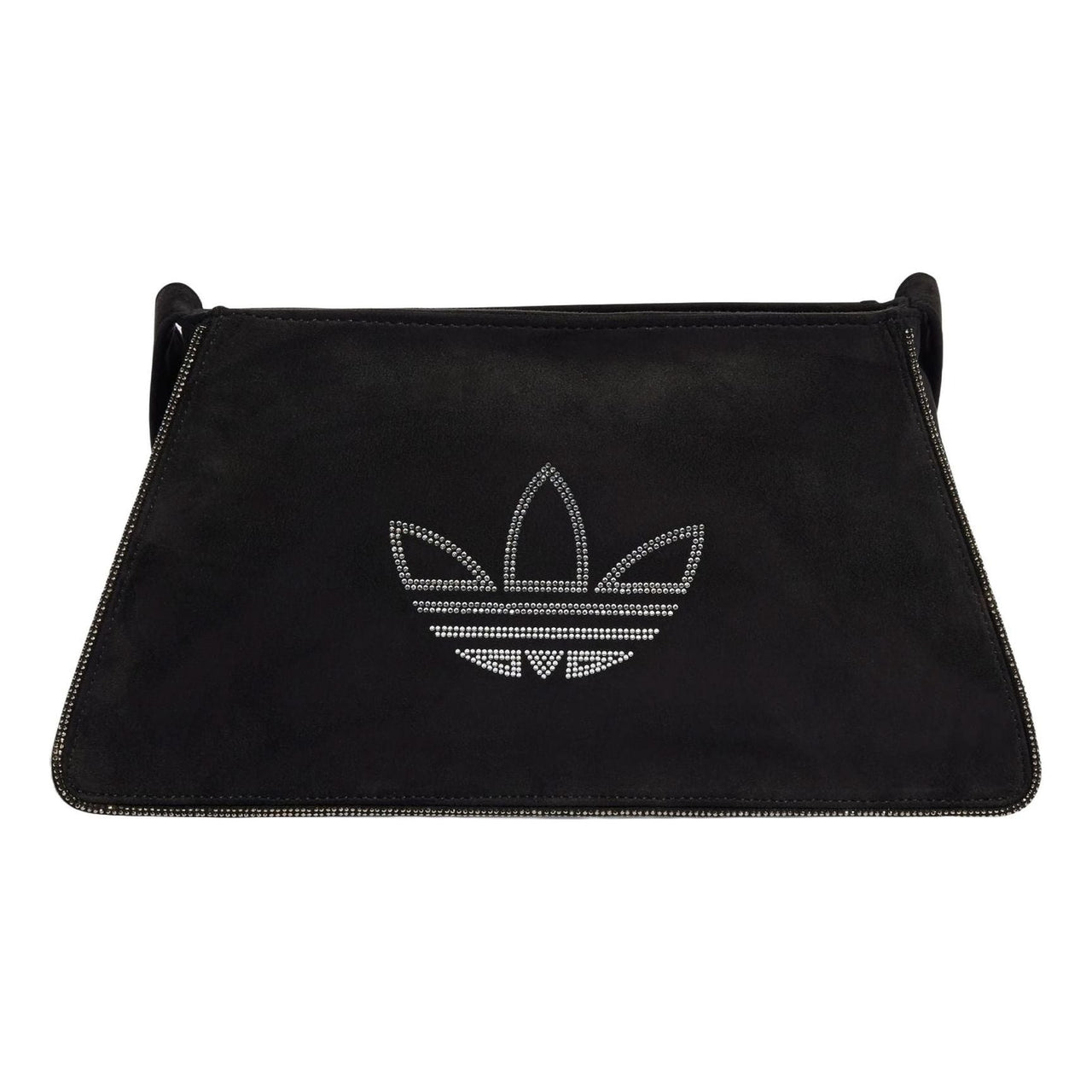 (WMNS) adidas Rhinestones Fake Suede Shoulder Bag 'Black' IT7375