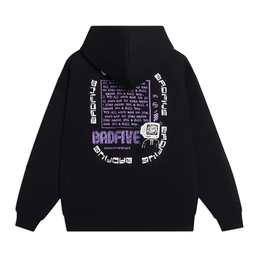 Li-Ning BadFive Hoops Graphic Hoodie 'Black' AWDSD37-4
