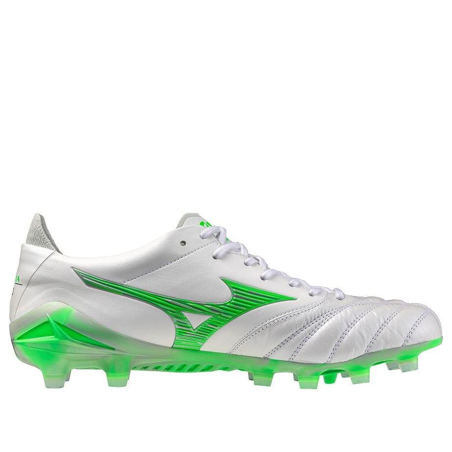 Mizuno Morelia Neo IV Made in Japan FG 'Frontier Pack White Green Gecko' P1GA253037