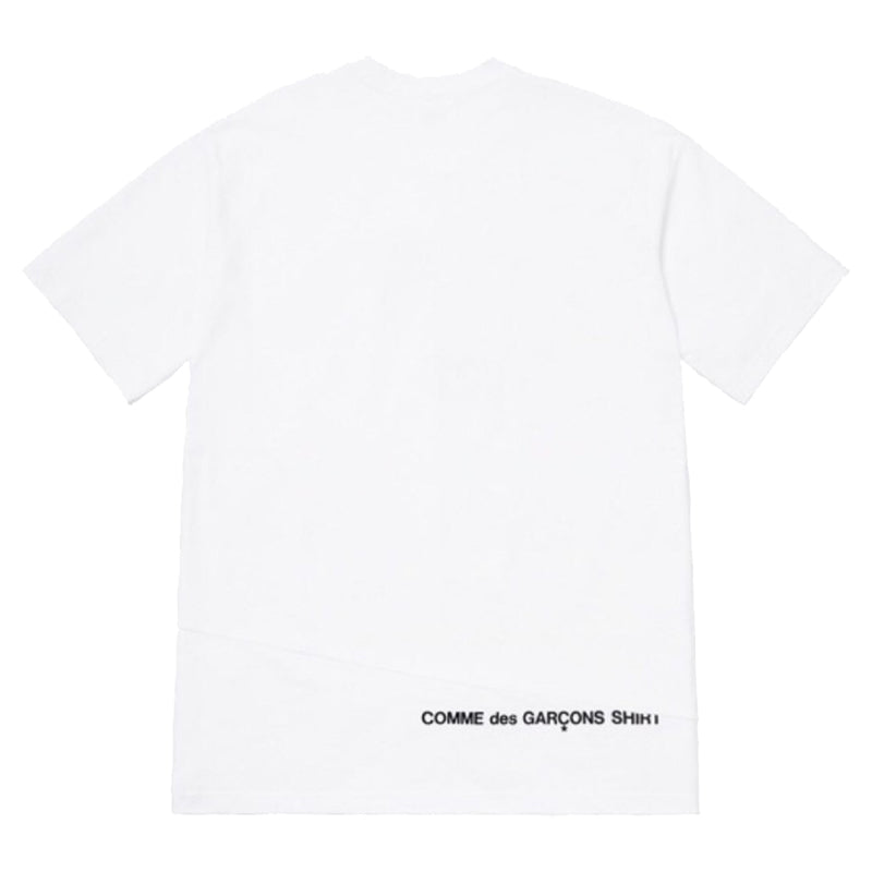 Supreme x COMME des GARCONS CDG Shirt Split Box Logo Tee 'White Black' SP-FW18KN2-WH