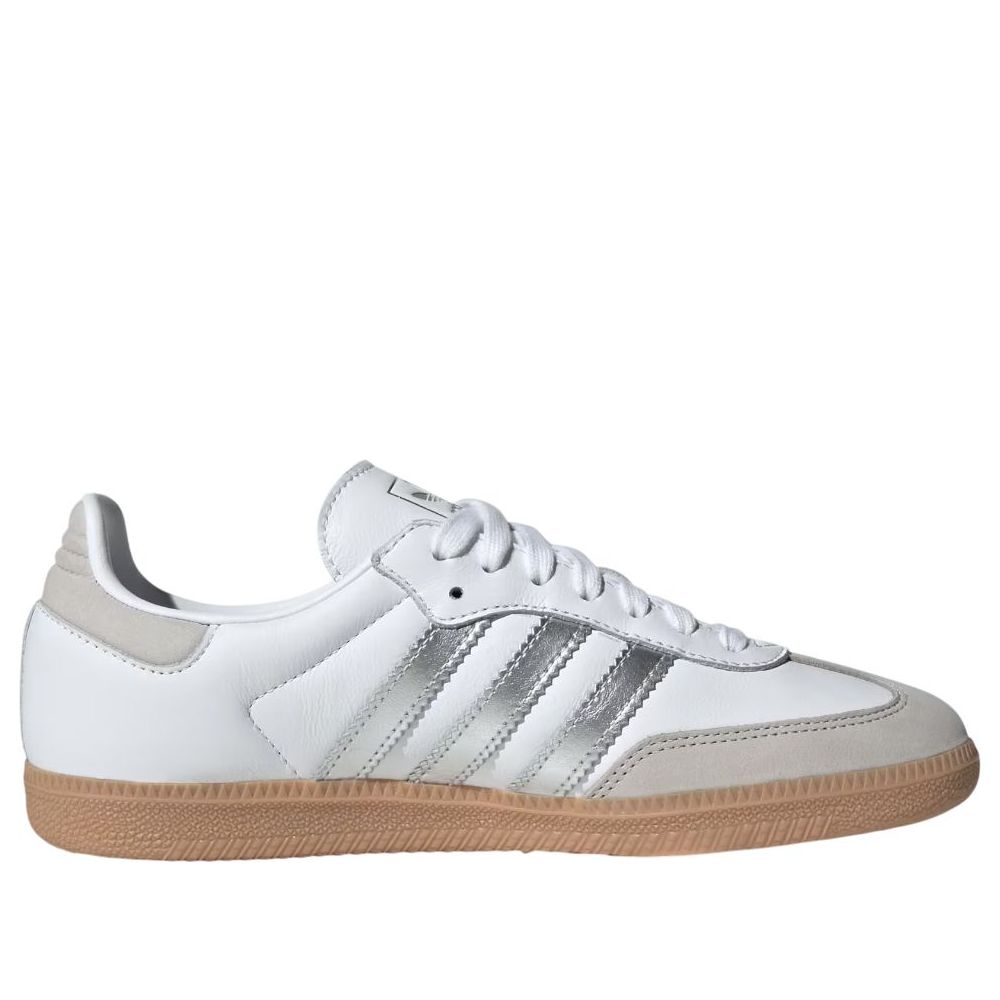 (WMNS) adidas Samba OG 'White Silver Metallic Grey' JI2725
