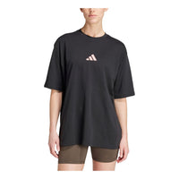 (WMNS) adidas Strength Graphic T-Shirt Asia Sizing 'Black' IW0135