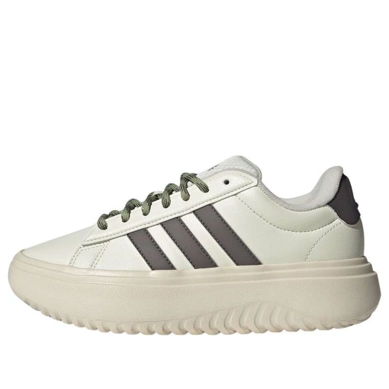 (WMNS) adidas Grand Court Platform 'Ivory Black' IH2427