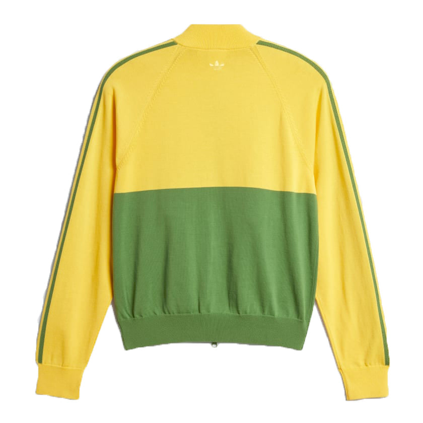 adidas x Wales Bonner New Knit Track Jacket Asia Sizing 'Yellow Green' IW1174