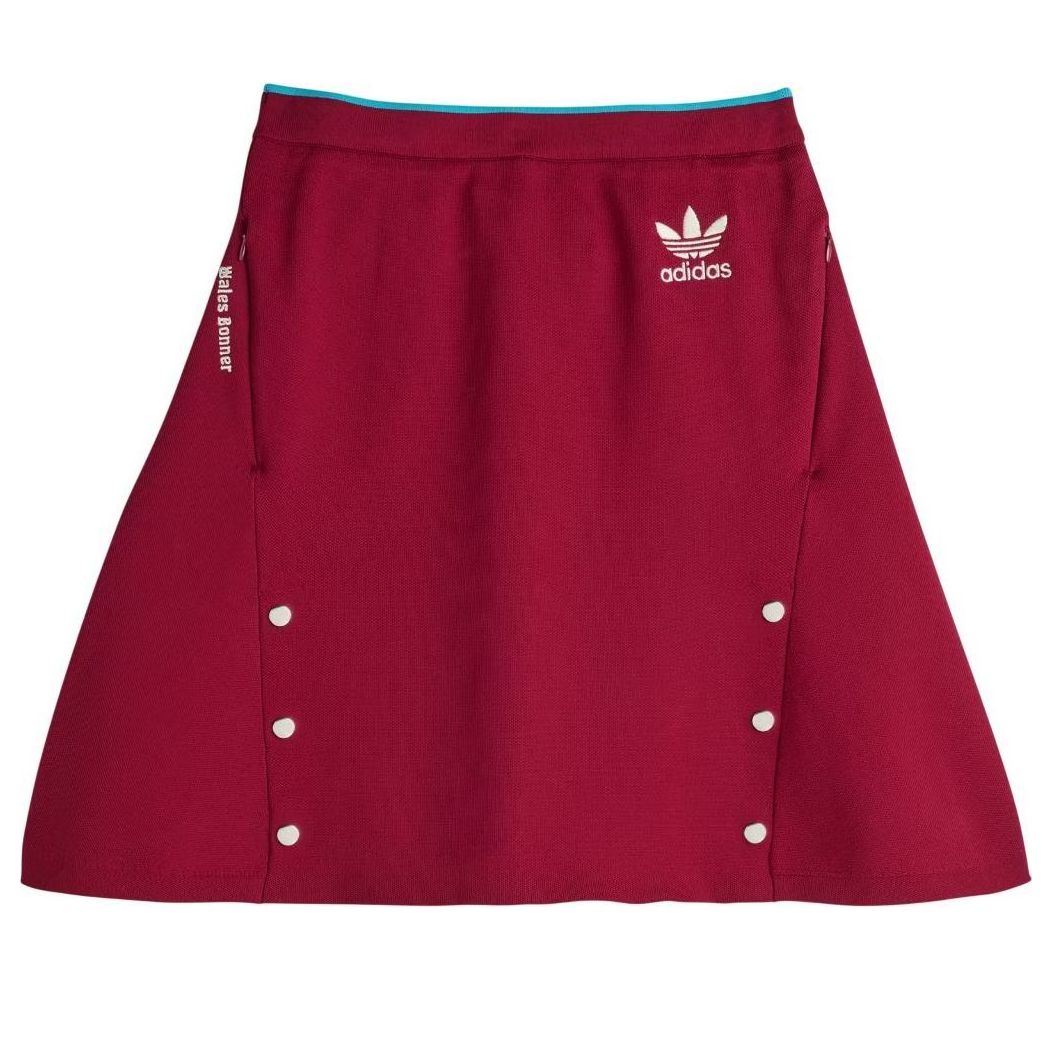 (WMNS) adidas x Wales Bonner Skirt 'Collegiate Burgundy' JL9588
