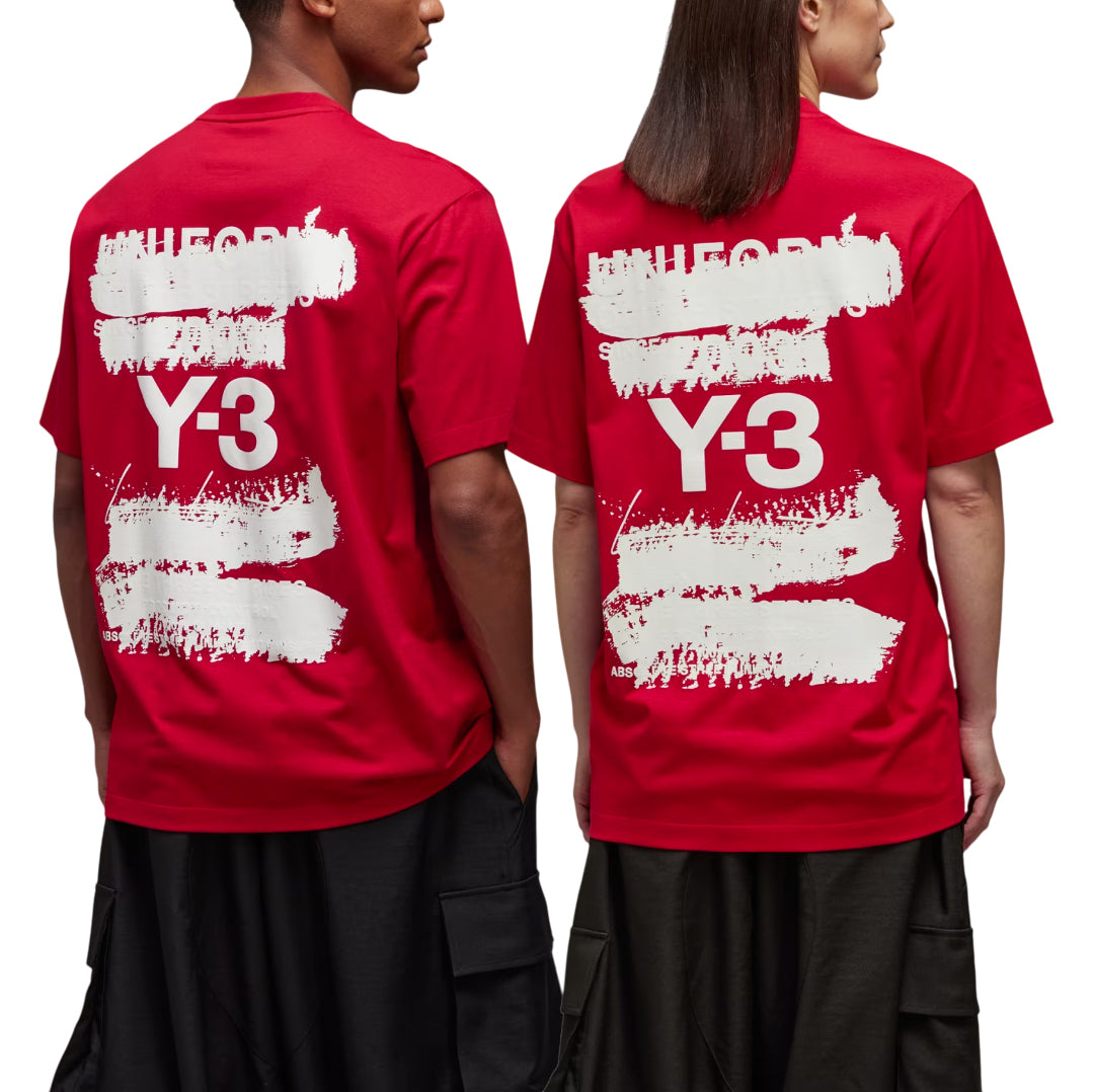 adidas Y-3 Graphic Short Sleeve T-Shirt 'Red' JN3751