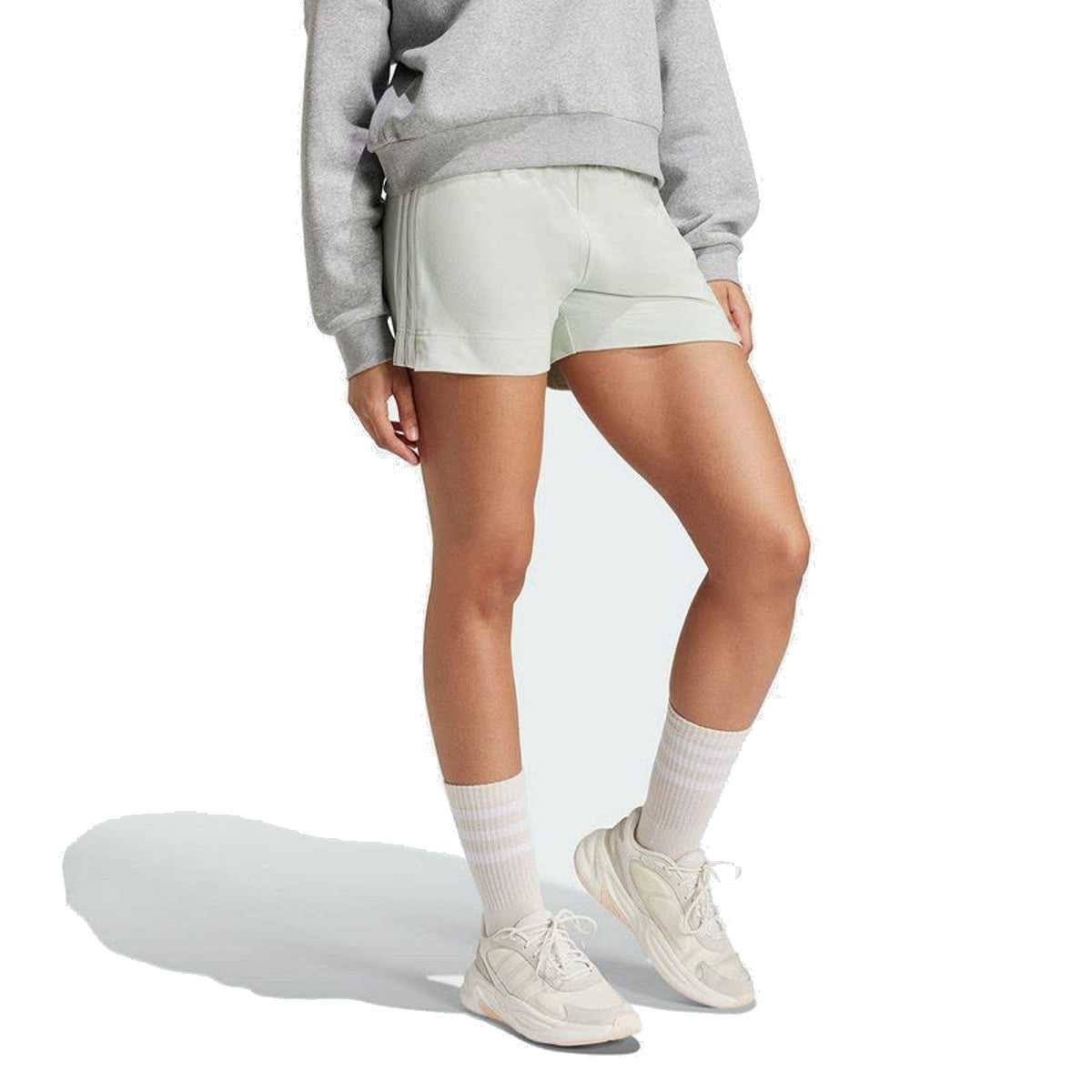 (WMNS) adidas Essentials Slim 3-Stripes Shorts 'Green' IY4183
