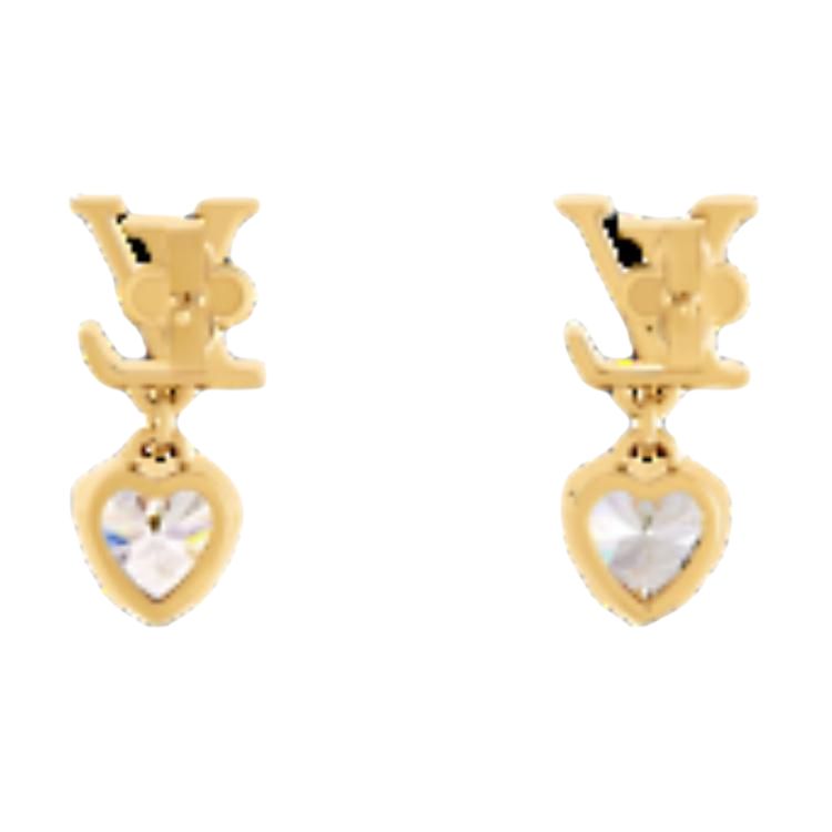 LOUIS VUITTON Lv Iconic Heart Earrings
