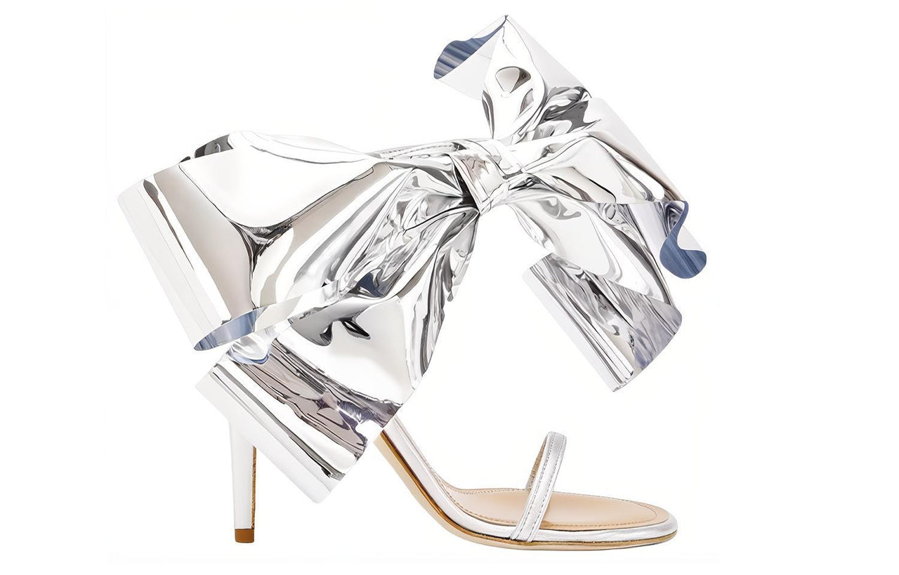 LOEWE Stylish Sandal 10cm Women's Silver