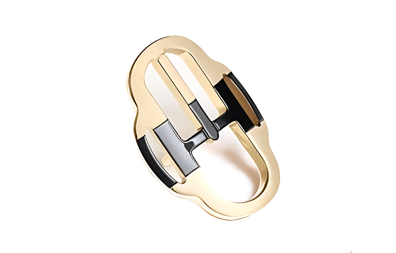 HERMES Scarf Buckle Women's Gold