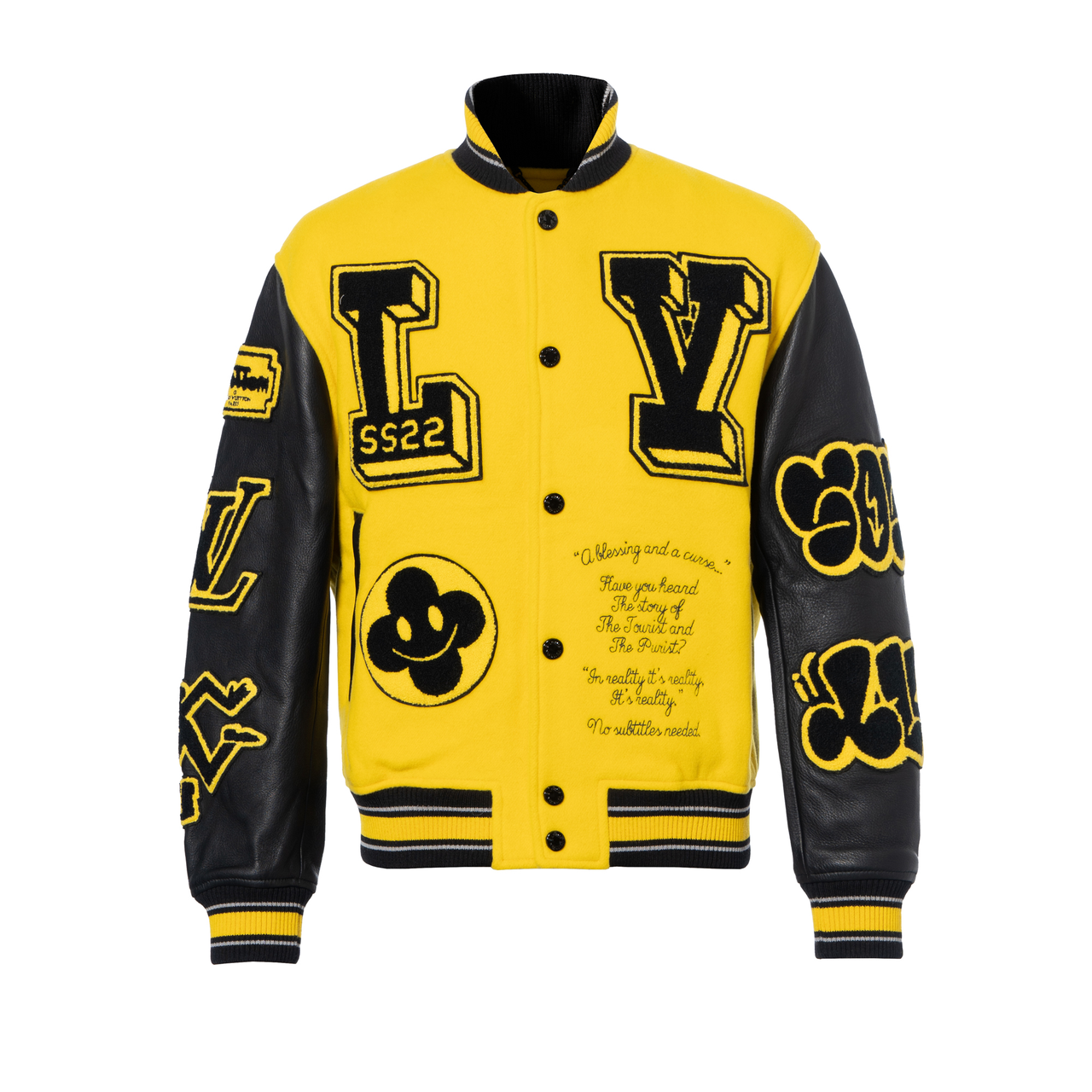 LOUIS VUITTON Leather Embroidered Varsity
