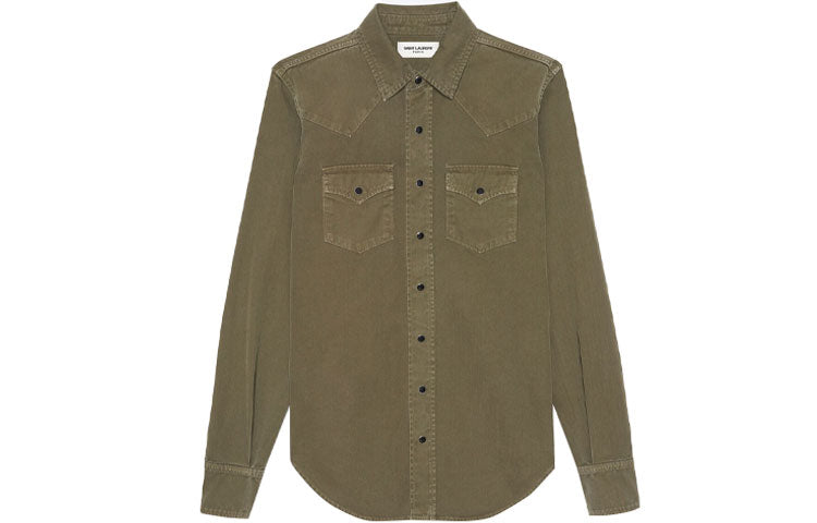SAINT LAURENT Shirt Women's Khaki