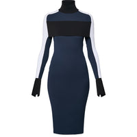 LOUIS VUITTON Color-Blocked Band Dress