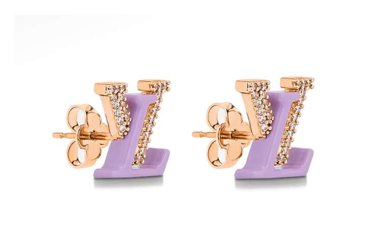 LOUIS VUITTON Earrings Women's Purple