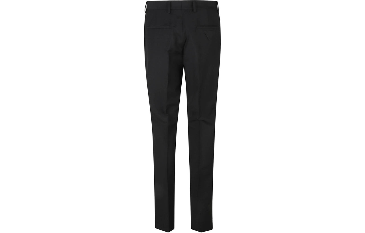 PRADA Logo Patch Tailored Trousers