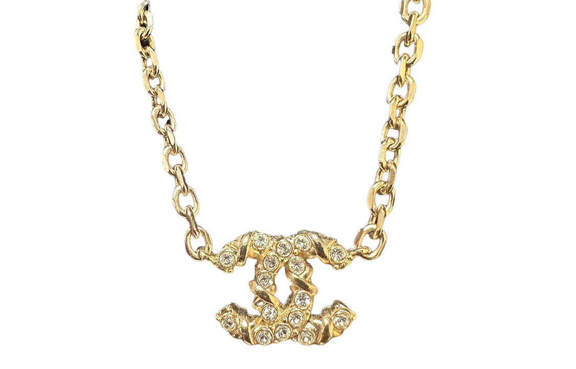 CHANEL Necklaces Unisex Gold