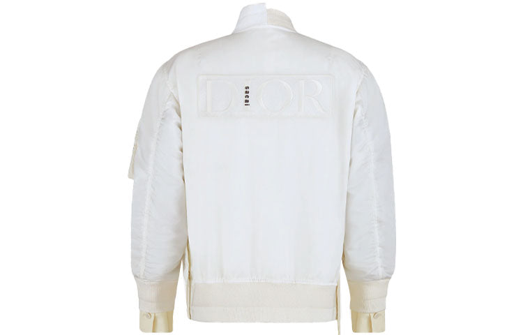 Sacai X DIOR Quarterly New Products Jackets Men Cream White
