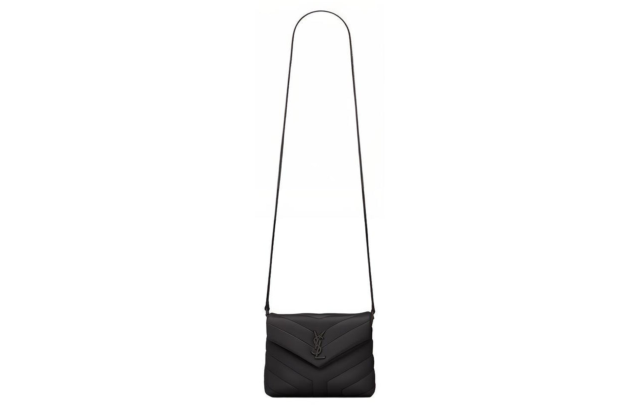 SAINT LAURENT Leather Shoulder Bag, Crossbody Bag, Handbag Women's Black