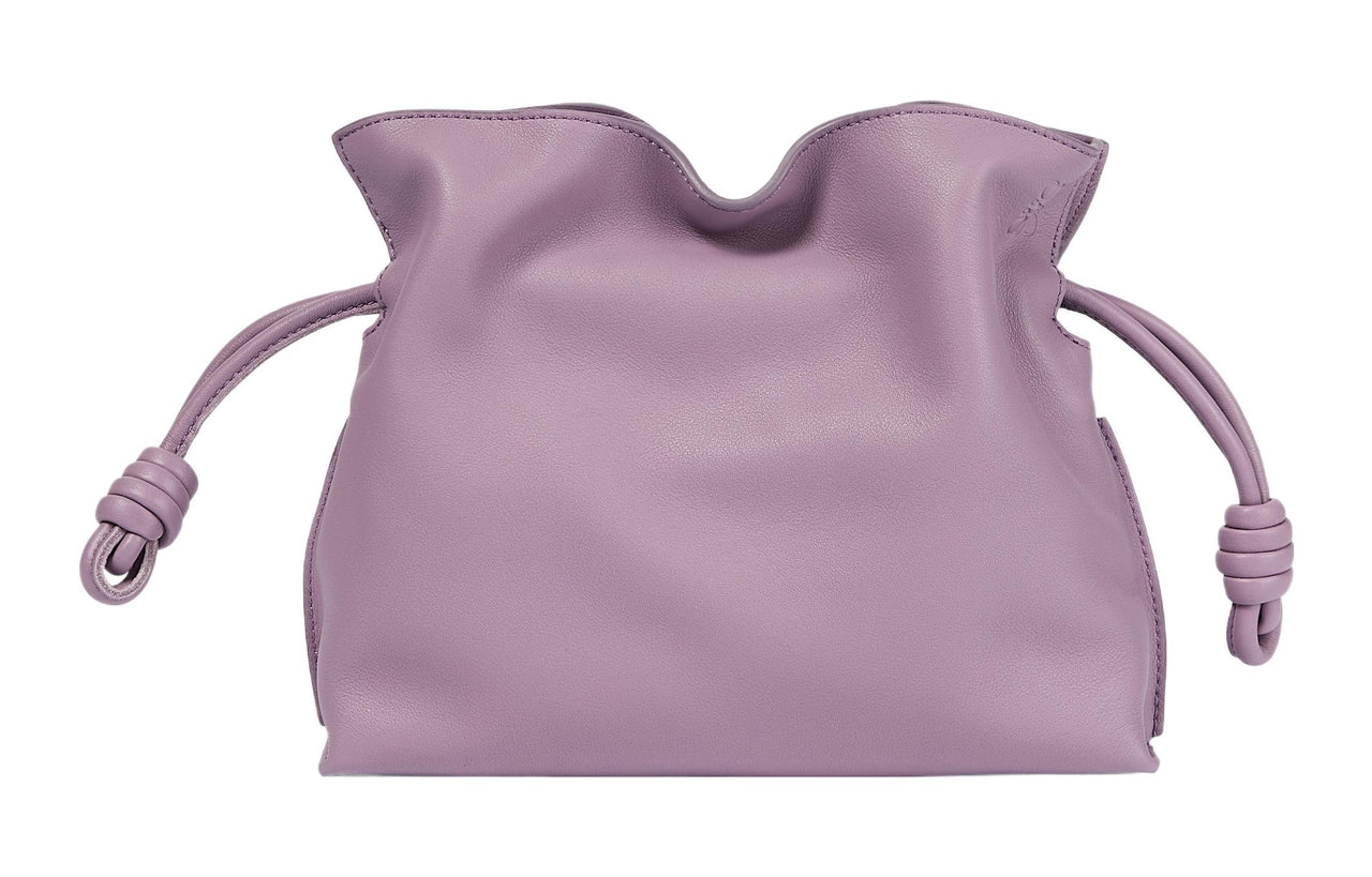 LOEWE Flamenco Cow Leather One Shoulder Crossbody Clutch Mini Women's Pink Purple