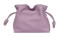 LOEWE Flamenco Cow Leather One Shoulder Crossbody Clutch Mini Women's Pink Purple