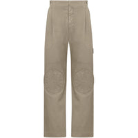 DIOR X Stone Island Cotton Blend Satin Loose Fit Sportswear Pants
