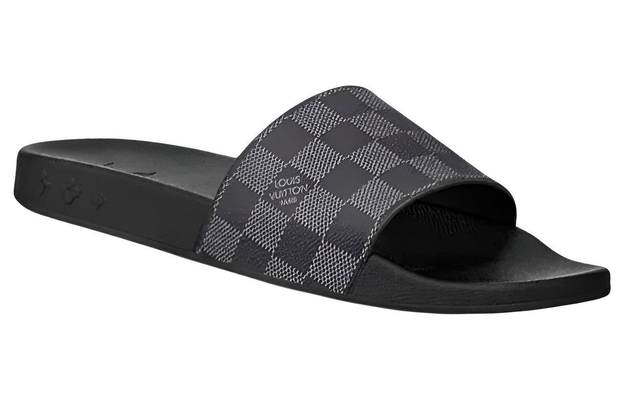 LOUIS VUITTON Waterfront Stylish Sandals Men's Black