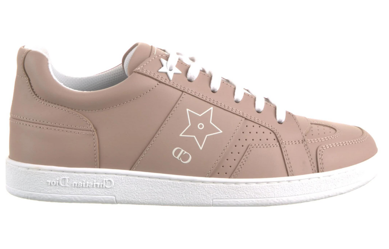 DIOR Star Low Top Stylish Skateboarding Shoes Women's Nude